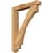 Ekena Millwork Imperial Arts and Crafts Rough Sawn Bracket w/ Offset Brace, Western Red Cedar, 6"W x 36"D x 48"H BKT0604X36X48IMP03RWR - alternate 1